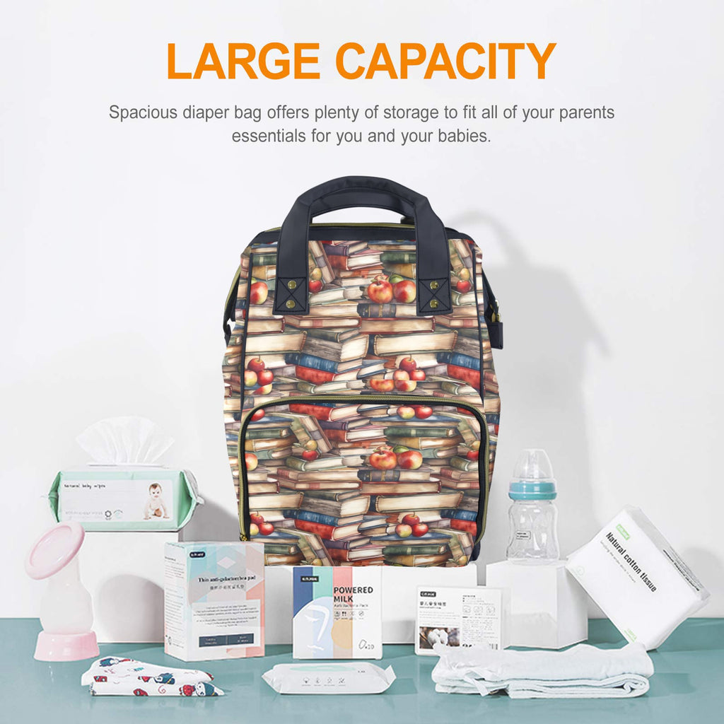 Watercolour Books - Multi-Function Backpack, Nappy / Diaper Bag