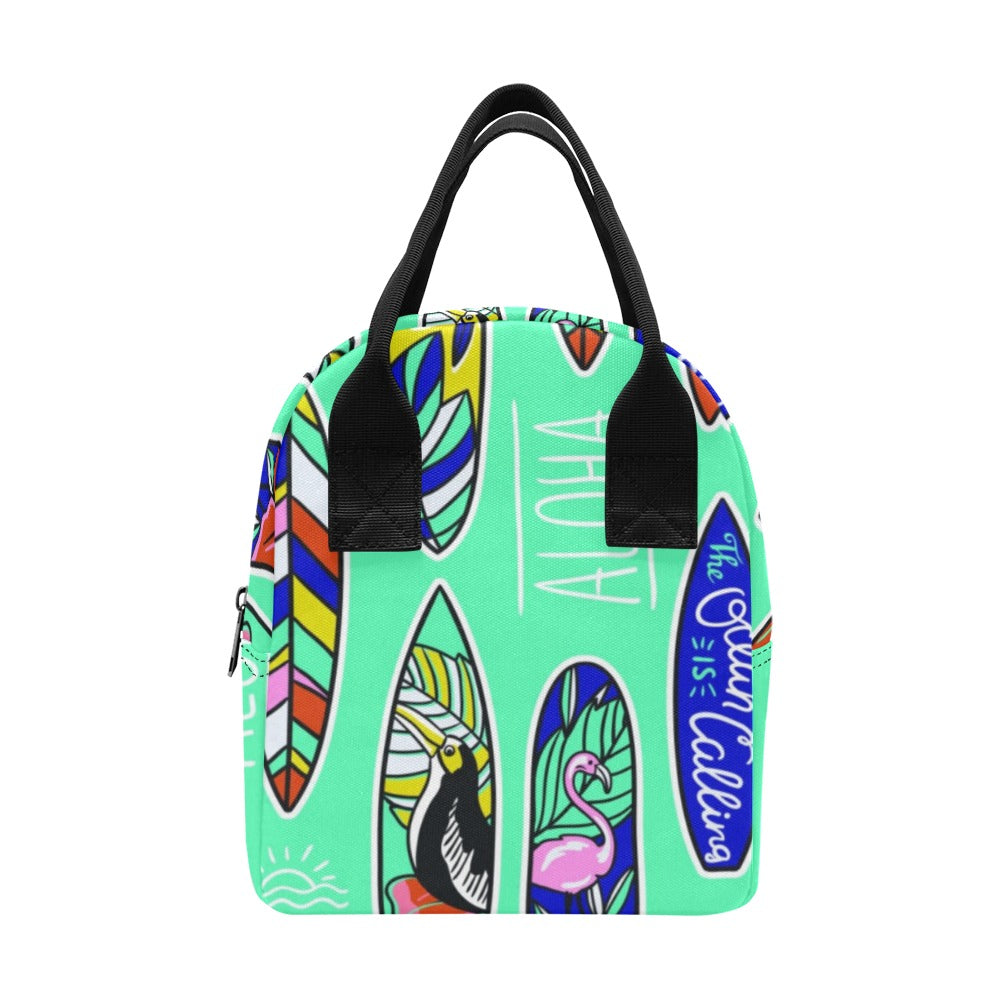 Surfboards - Zipper Lunch Bag One Size Zipper Lunch Bag Printed Offshore