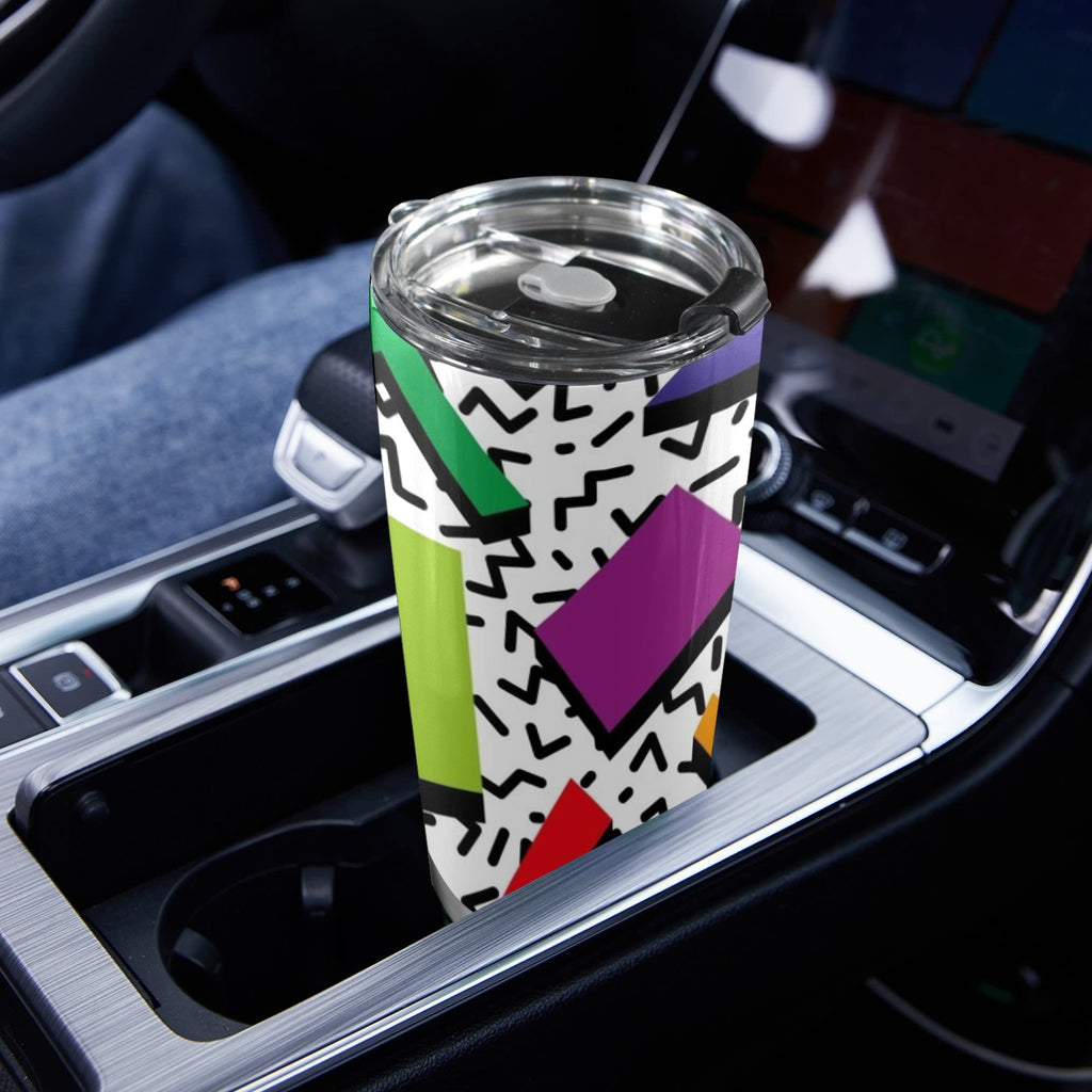 Graphic 80's - 20oz Mobile Tumbler with Lid (Black Lock)
