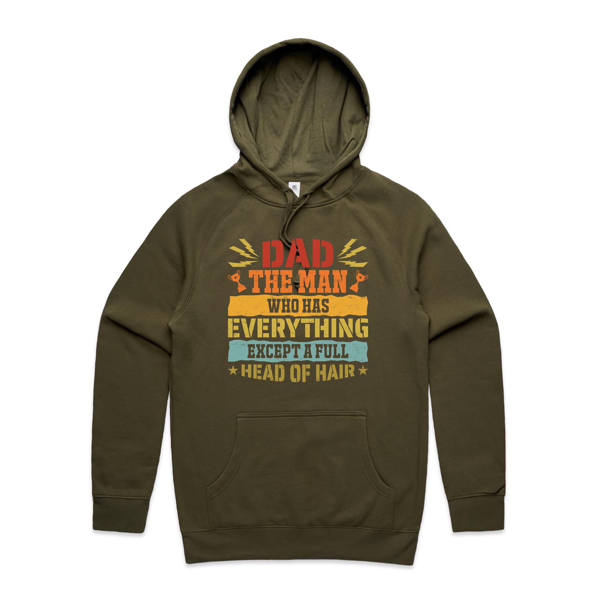 Dad, The Man Who Has Everything, Except A Full Head Of Hair - Mens Hoodie