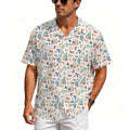 Travel And Explore Men's Crinkle Hawaiian Shirt