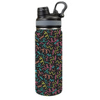 Squiggle Time - Insulated Water Bottle with Dual-Use Lid (18oz) One Size Insulated Water Bottle with Dual-Use Lid (18oz) Printed Offshore