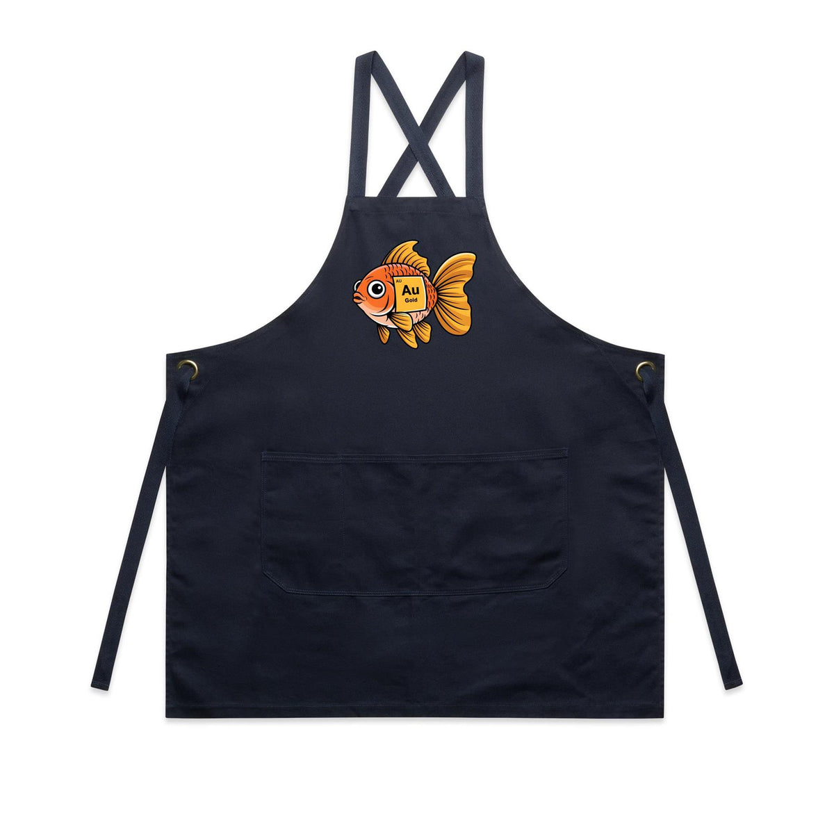 Gold Fish Periodic Table AS Colour Carrie Apron