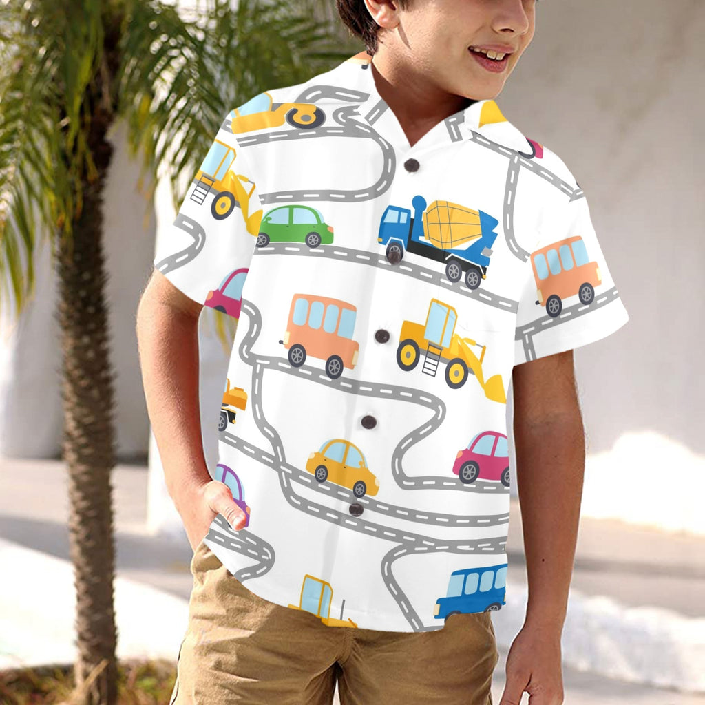 On The Road - Junior Kids Hawaiian Shirt