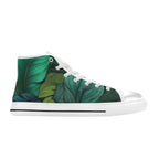 Tropical Leaves - Women's High Top Canvas Shoes