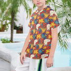 Comic Book Explosions Senior Kids Hawaiian Shirt