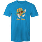 Fast Food, Hamburger - Mens T-Shirt Arctic Blue Mens T-shirt Food Printed In Australia Retro