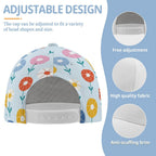 Abstract Cute Flowers Kids Baseball Cap