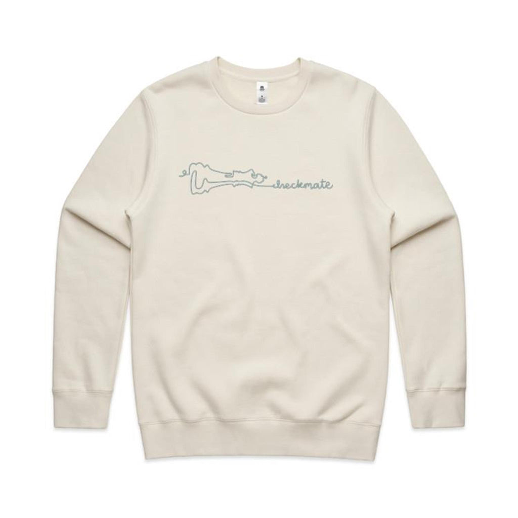 Checkmate, Chess - AS Colour Stencil Crew Sweatshirt Ecru Sweatshirt Chess Games Printed In Australia