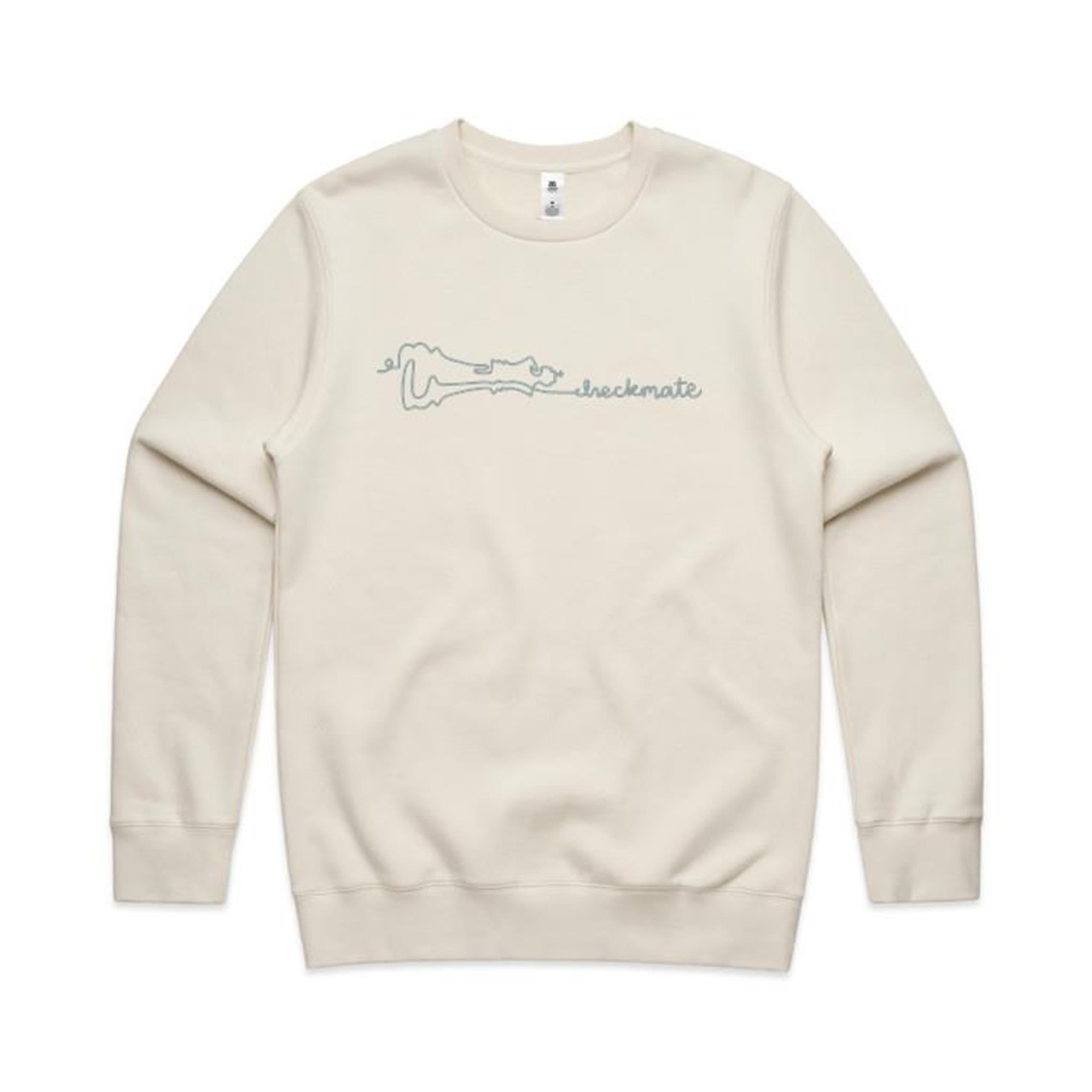 Checkmate, Chess - AS Colour Stencil Crew Sweatshirt Ecru Sweatshirt Chess Games Printed In Australia