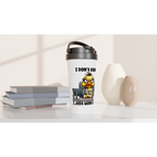 I Don't Know, I Just Work Here, Duck - White 15oz Stainless Steel Travel Mug Travel Mug animal Globally Fulfilled Work