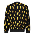 Lightning Bolts Men's Casual Zip‑Up Bomber Jacket
