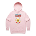 Sweet And Salty, Ice-cream And Fries - Womens Hoodie Pink Womens Hoodie Food Printed In Australia Summer