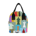 Colourful Chess Zipper Lunch Bag One Size Zipper Lunch Bag Printed Offshore