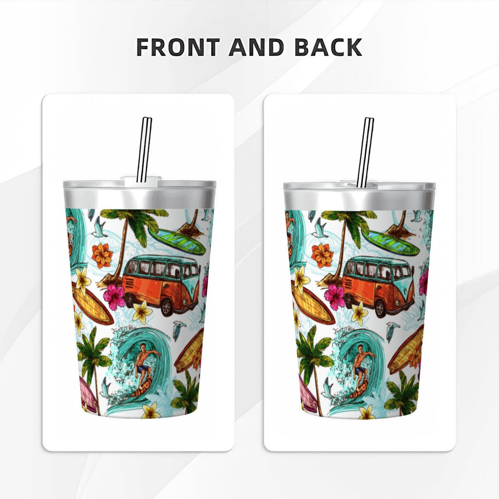 Surfing Safari Small Stainless Steel Travel Mug Cup 12oz/350ml