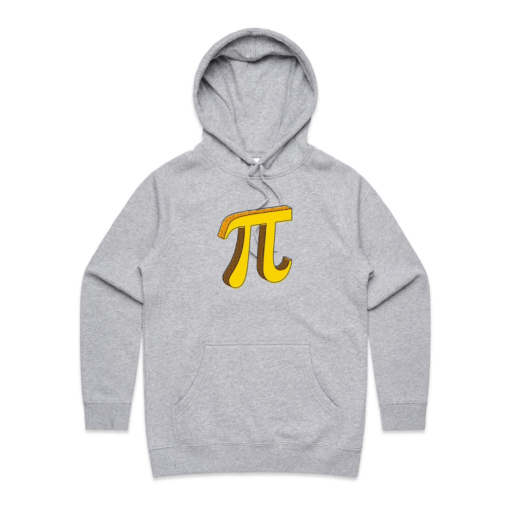 Pi - Womens Hoodie Grey Marle Womens Hoodie Maths Printed In Australia Science