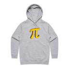 Pi - Womens Hoodie Grey Marle Womens Hoodie Maths Printed In Australia Science