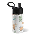 Cute Forest Creatures 12oz Kids Water Bottle with Straw Lid