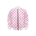 Pink Cat Doughnuts Kids Bomber Jacket
