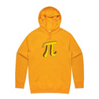 Pi - Mens Hoodie Gold Mens Hoodie Maths Printed In Australia Science
