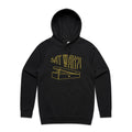 Say Wah, Guitar Pedal - Mens Hoodie Black Mens Hoodie Music Printed In Australia