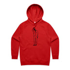 Coffee Brain - Womens Hoodie Red Womens 2XL Womens Hoodie Coffee Printed In Australia