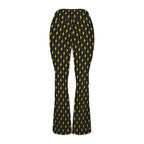 Yellow Lightning High Waist Crossover Tummy Control Flare Leggings High Waist Flare Leggings comic Printed Offshore