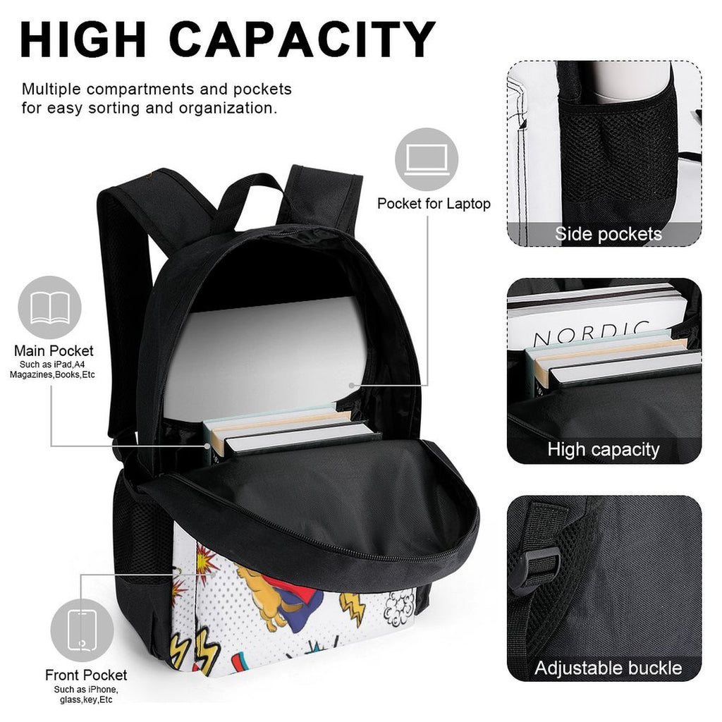 Super Dog - Three Piece Backpack Set