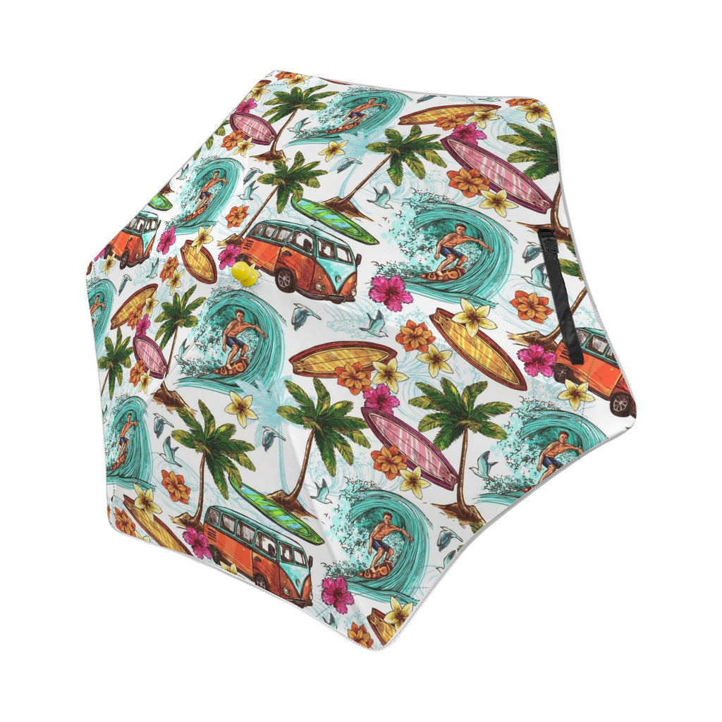 Surfing Safari Kids Safe Round Corner Umbrella