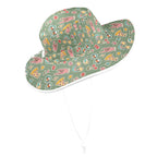 Groovy Retro Wide Brim Bucket Hat Wide Brim Bucket Hat Printed Offshore Retro