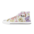 Cartoon Butterfly Kids High Top Canvas Shoes US6Y Kids High Top Canvas Shoes animal Printed Offshore
