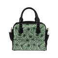 Stripy Leaves Shoulder Handbag