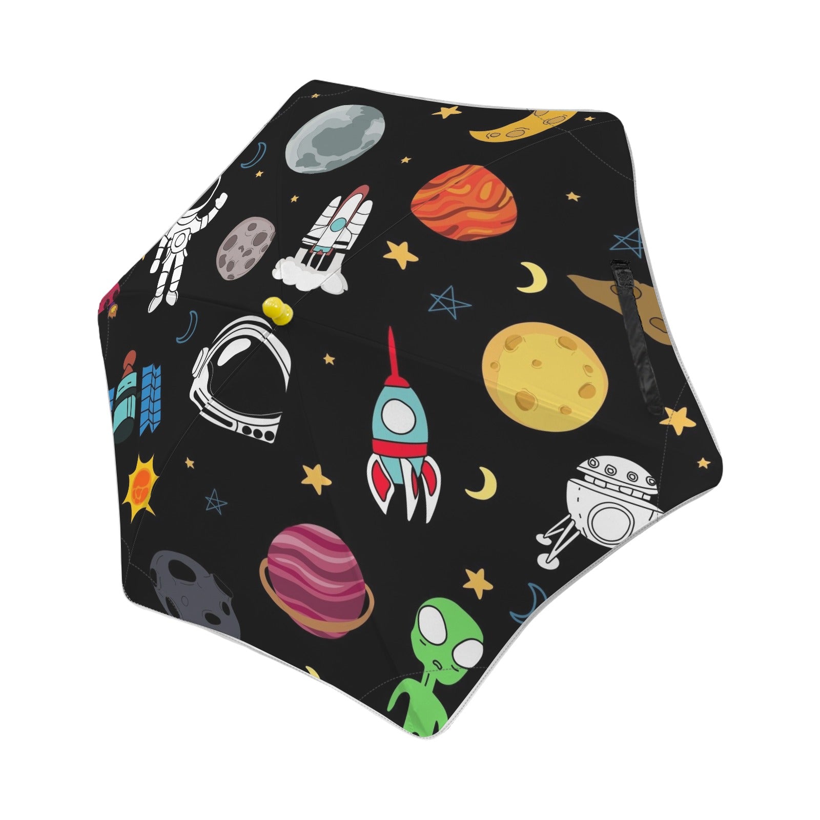 Fun Space Kids Safe Round Corner Umbrella One Size Kids Safe Round Corner Umbrella Printed Offshore Space