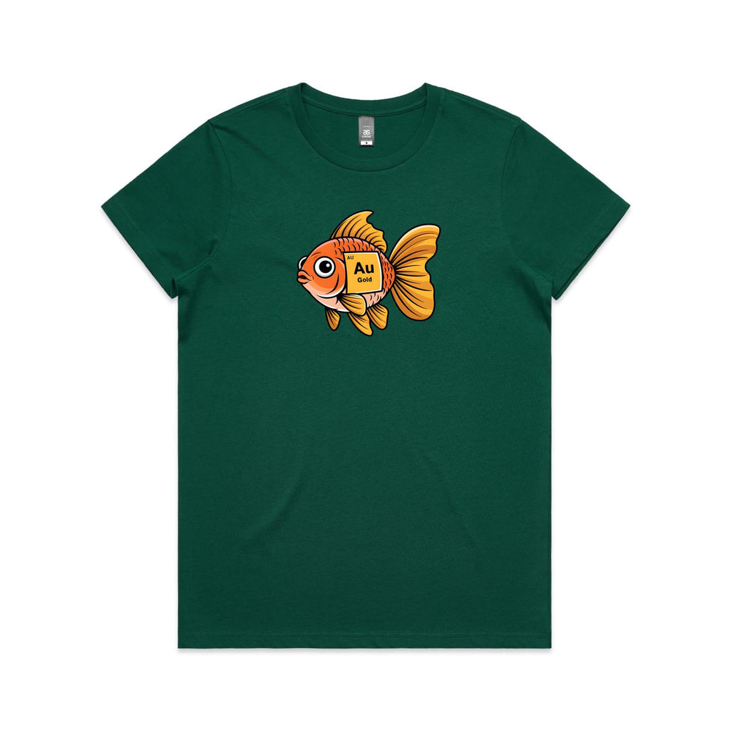Gold Fish Periodic Table Women's AS Colour T-shirt