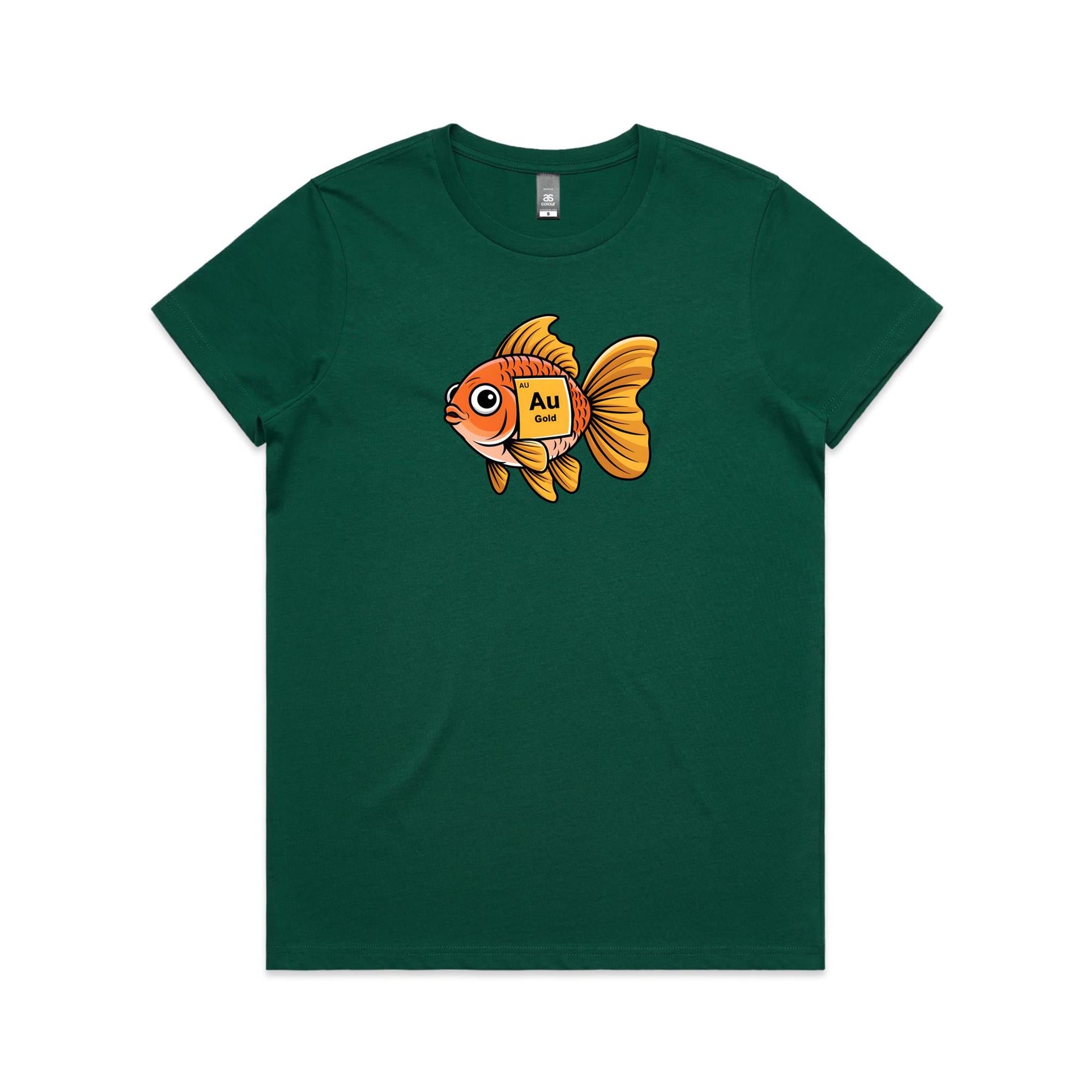 Gold Fish Periodic Table Women's AS Colour T-shirt