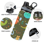 Monsters - Insulated Water Bottle with Dual-Use Lid (18oz) Insulated Water Bottle with Dual-Use Lid (18oz) Printed Offshore Sci Fi