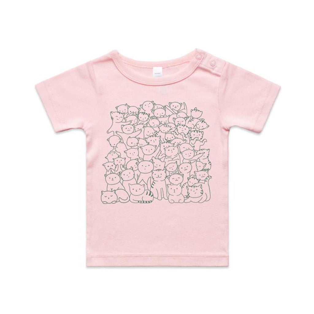 Lots And Lots Of Cats AS Colour Baby T-shirt