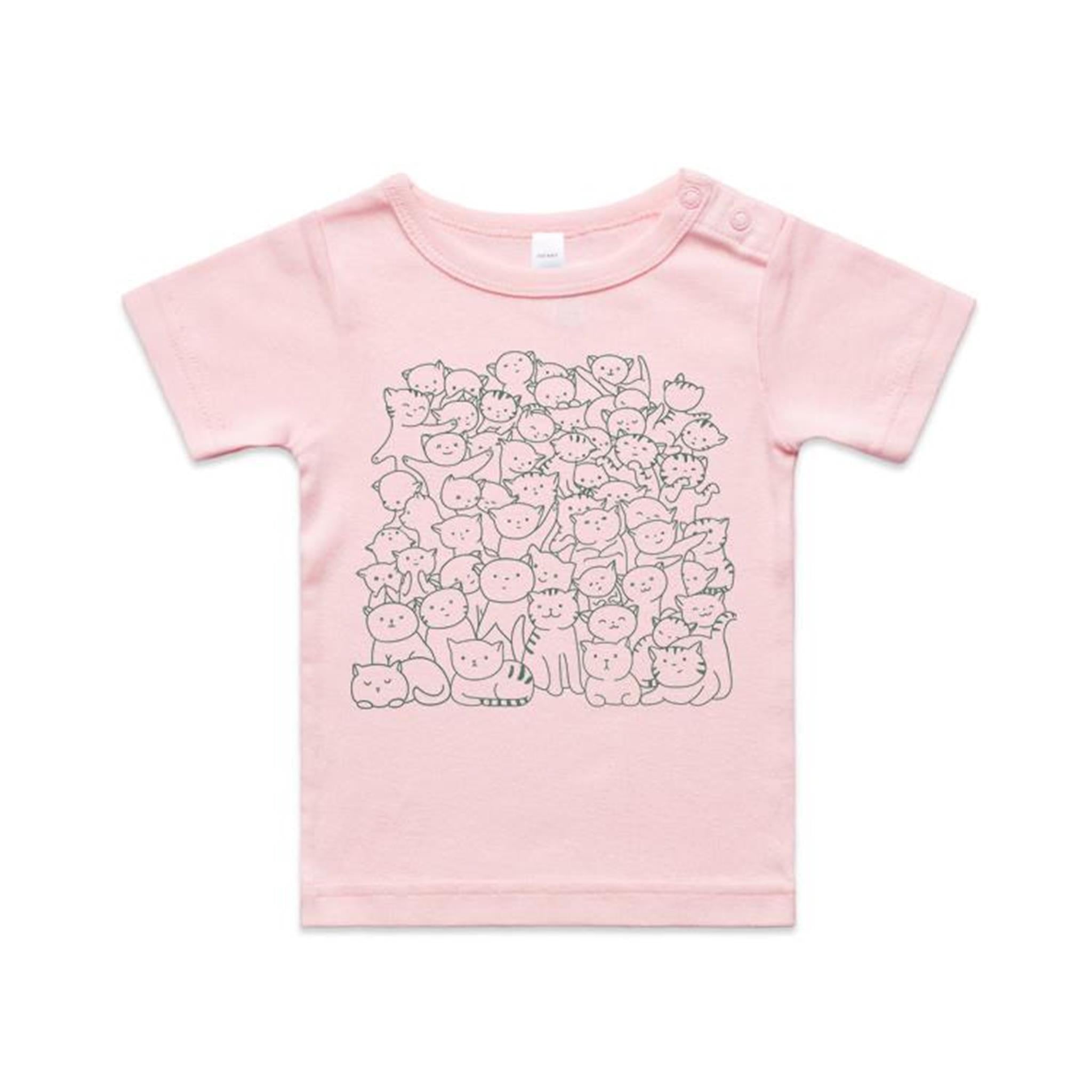 Lots And Lots Of Cats AS Colour Baby T-shirt