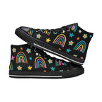 Rainbows - Kids High Top Canvas Shoes