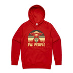 Alien, Ew People - Mens Hoodie Red Mens Hoodie Printed In Australia Sci Fi