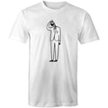 Coffee Brain - Mens T-Shirt White Mens T-shirt Coffee Printed In Australia