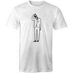 Coffee Brain - Mens T-Shirt White Mens T-shirt Coffee Printed In Australia