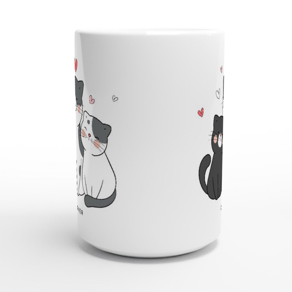 Cat Lover - White 15oz Ceramic Mug 15oz Mug animal Globally Fulfilled