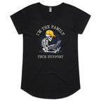 I'm The Family Tech Support - Womens Scoop Neck T-Shirt Black Womens Scoop Neck T-shirt Printed In Australia Tech