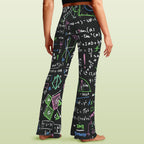 Equations In Green And Pink High Waist Crossover Tummy Control Flare Leggings High Waist Flare Leggings Maths Printed Offshore