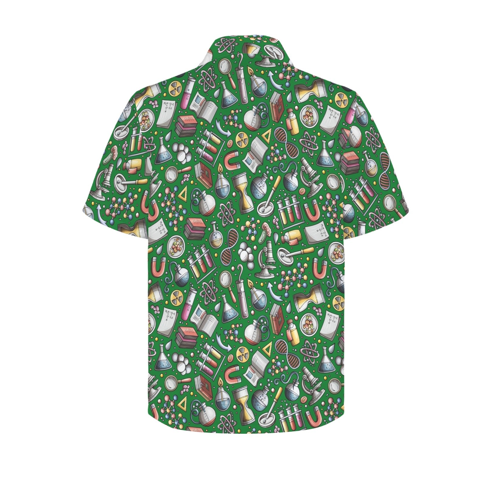 Science Love Men's Short Sleeve Hawaiian Shirt Men's Hawaiian Shirt (New) Printed Offshore Science