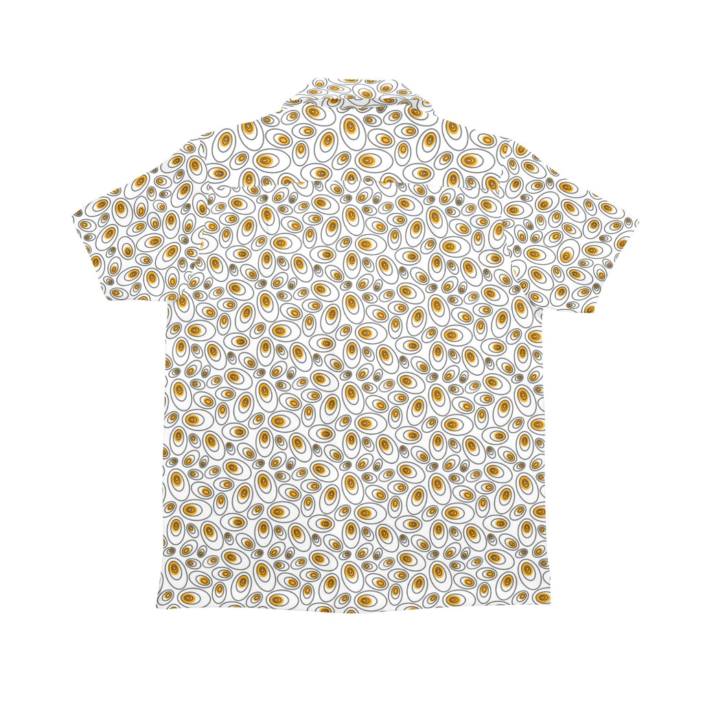 Eggs Abstract Senior Kids Hawaiian Shirt Senior Kids Hawaiian Shirt 8-15 Food Printed Offshore