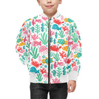 Cute Sea Creatures Kids Bomber Jacket Kids Bomber Jacket animal Ocean Printed Offshore
