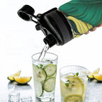 Tropical Leaves - Insulated Water Bottle with Dual-Use Lid (18oz) Insulated Water Bottle with Dual-Use Lid (18oz) Printed Offshore