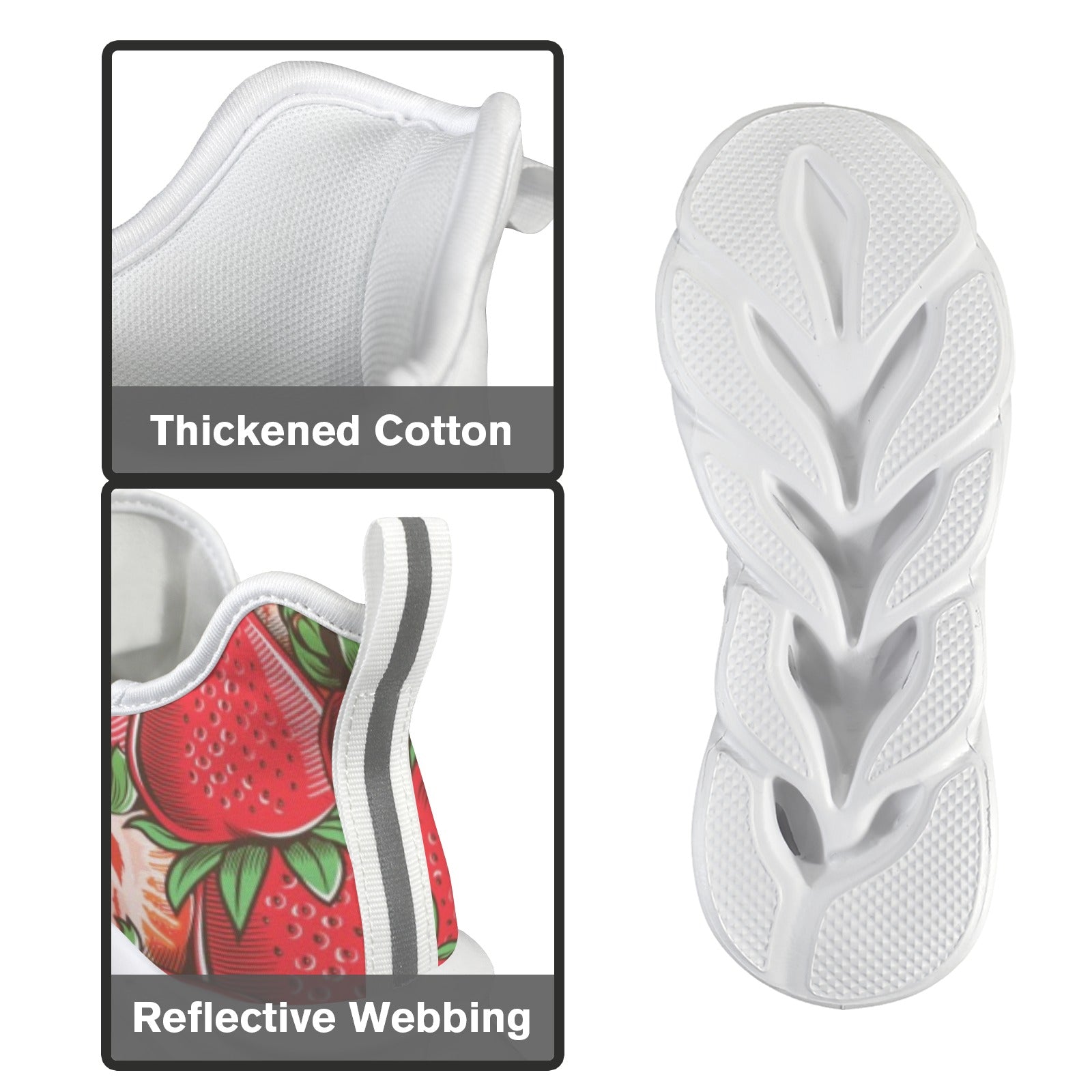 Strawberries Women's Twisted Sole Sneakers